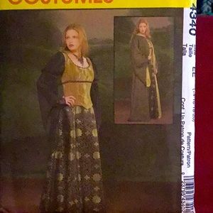 Renaissance Dress/Cape Pattern size 14-20